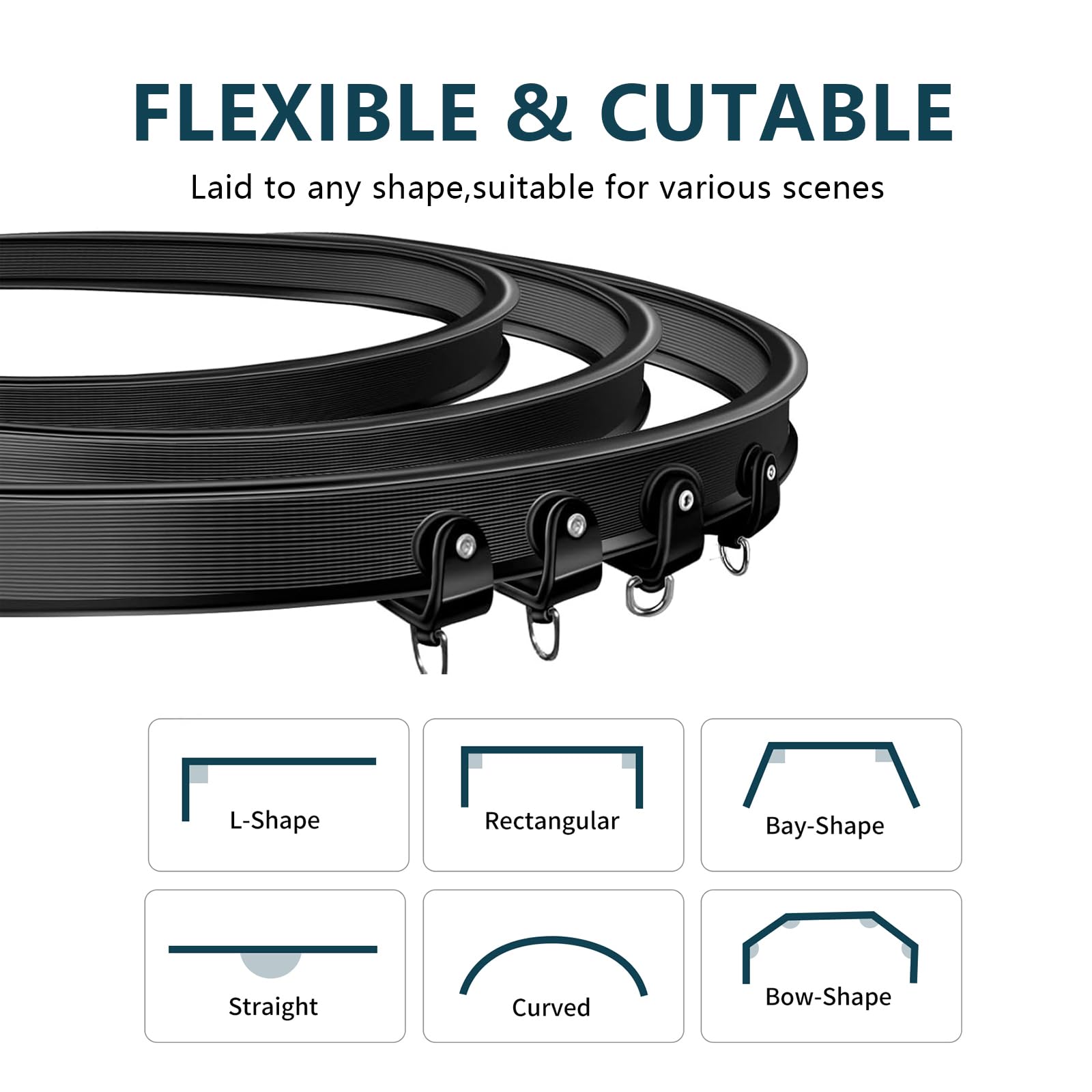 JIHXYER ceiling brackets bundle provides sturdy ceiling mounting and easy installation.