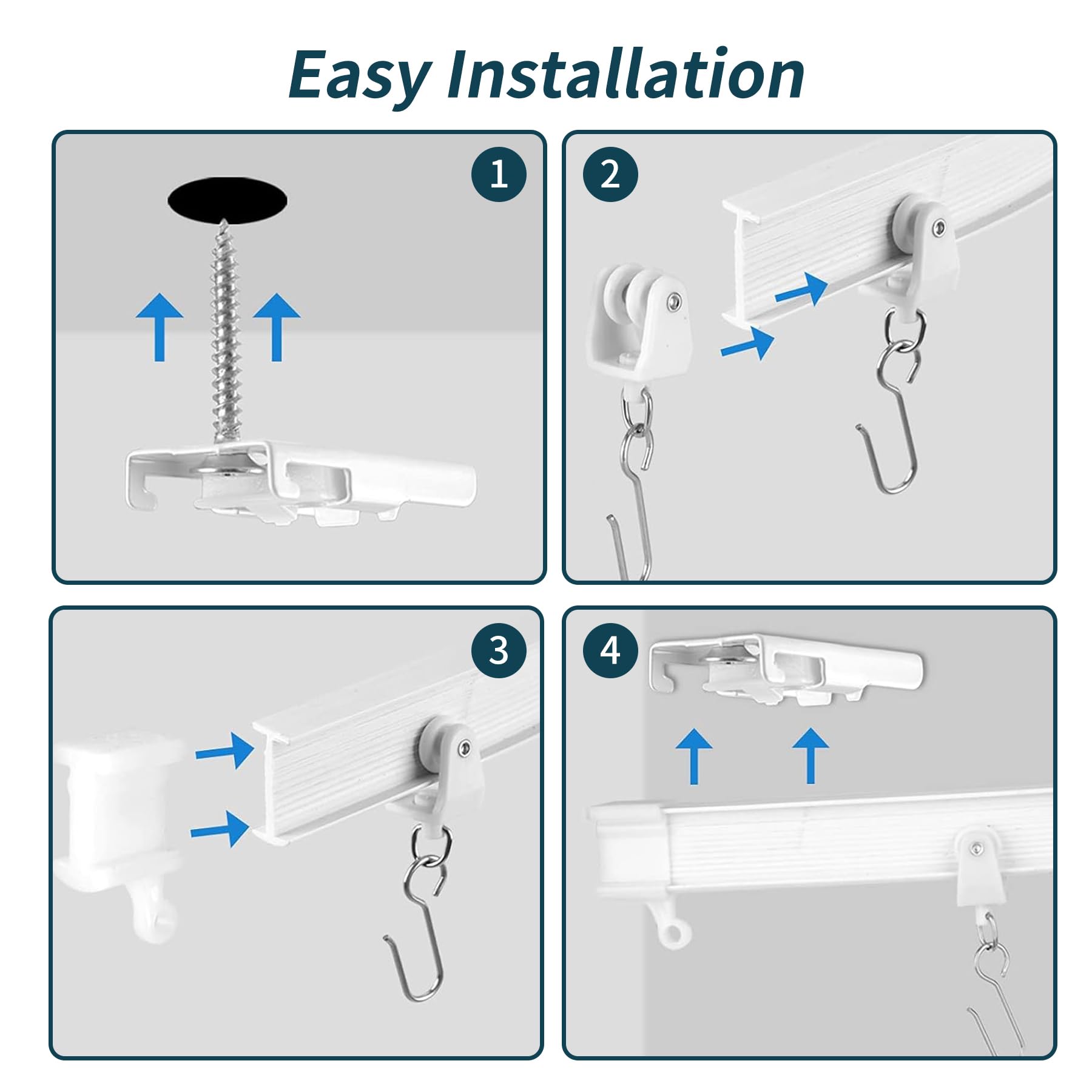 JIHXYER ceiling-brackets-15pcs eases secure mounting.