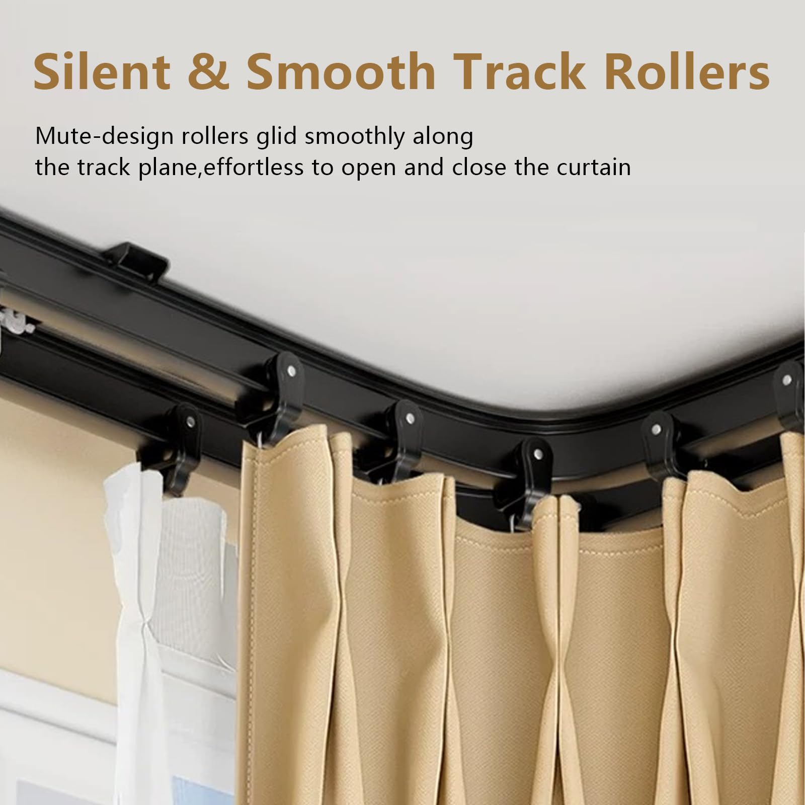 JIHXYER shower-curtain application shown in compact bathroom setup.