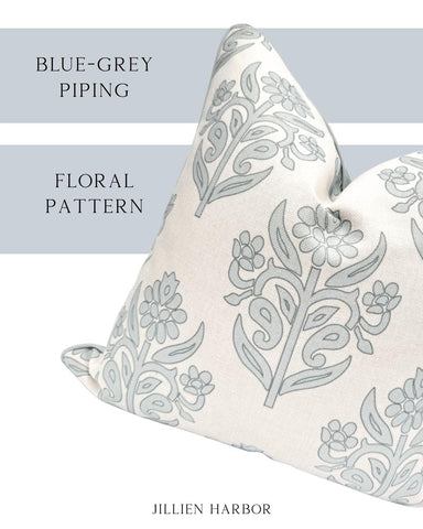 Jillien Harbor The Naples double-sided pillow cover showcases same pattern on both sides.