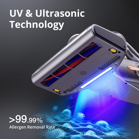 5s heating warms surfaces to about 60°C for quick dust loosening.