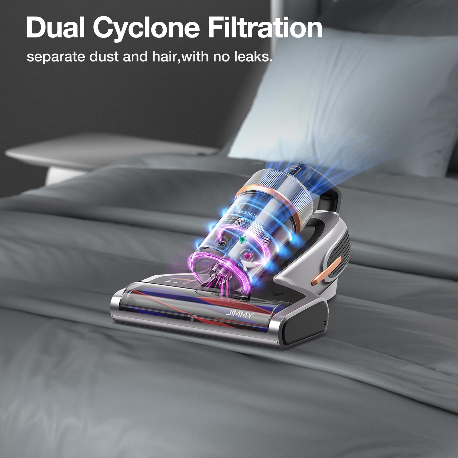Jimmy BX7 Pro Max graphene heating shows fast warming for deep dust release