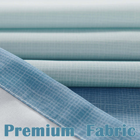 Jinchan 36x72 inches curtain fits most tubs and stalls.