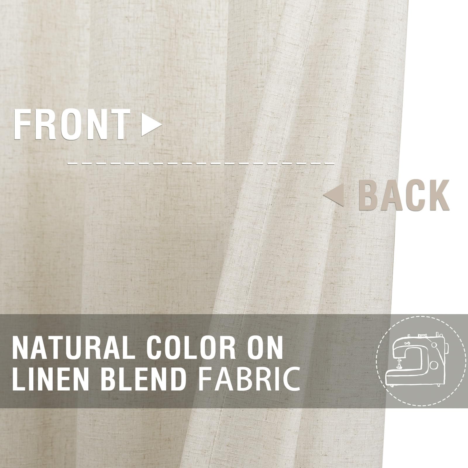 Jinchan curtains hanging with rod pocket option, easy installation in compact kitchens.