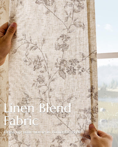 Jinchan rod pocket top illustrating contemporary hanging option.