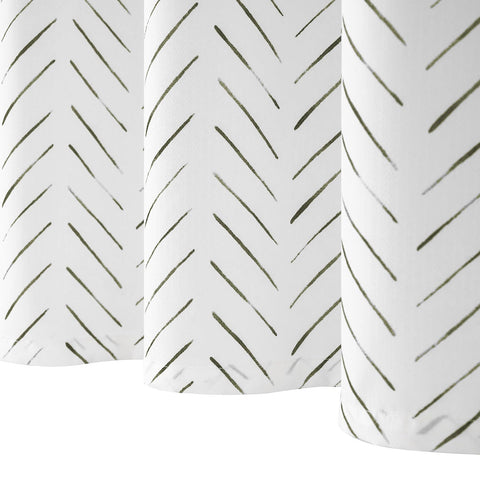 Jinchan durable-fabric curtain holds shape after many showers.