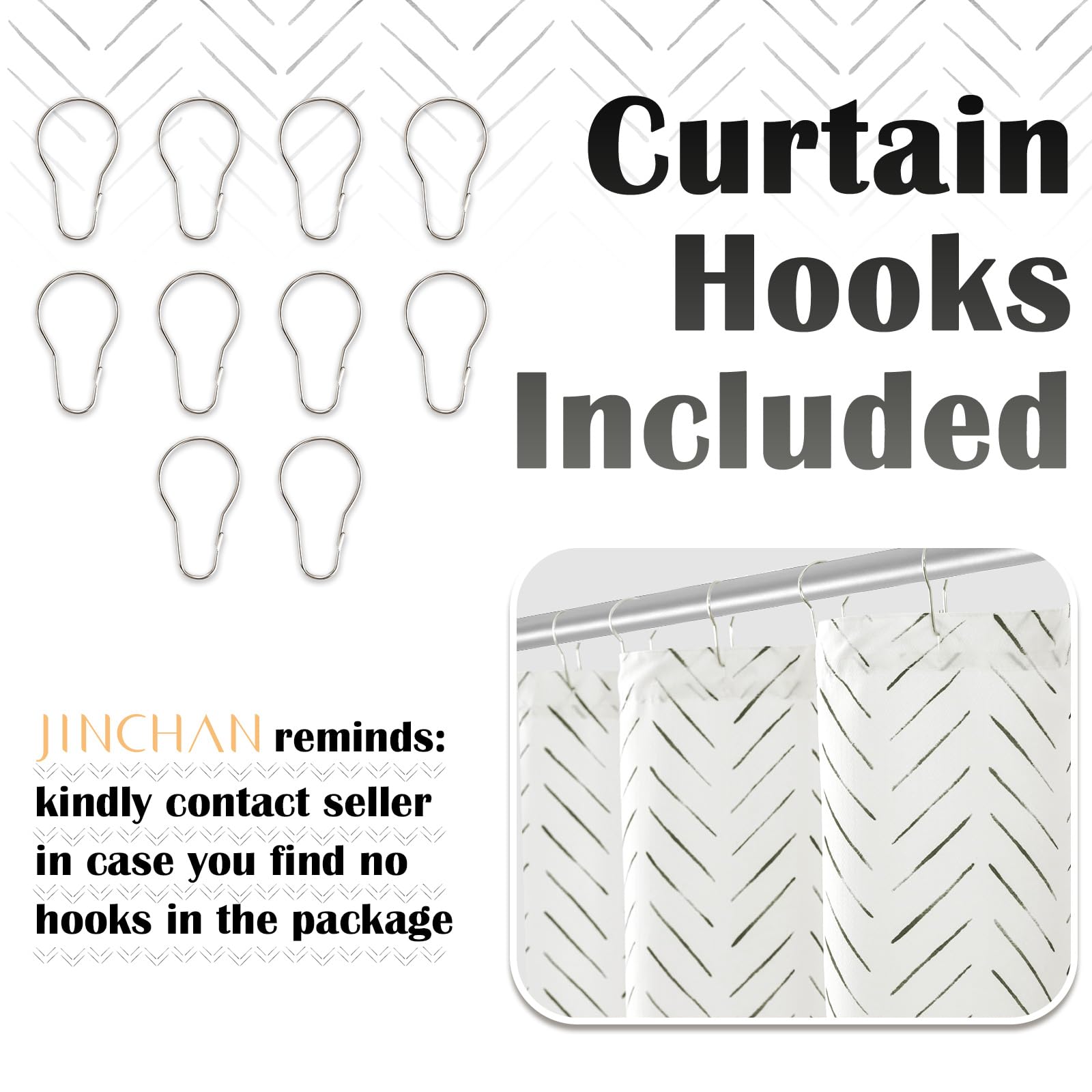 Jinchan easy-care curtain washes well and dries fast.