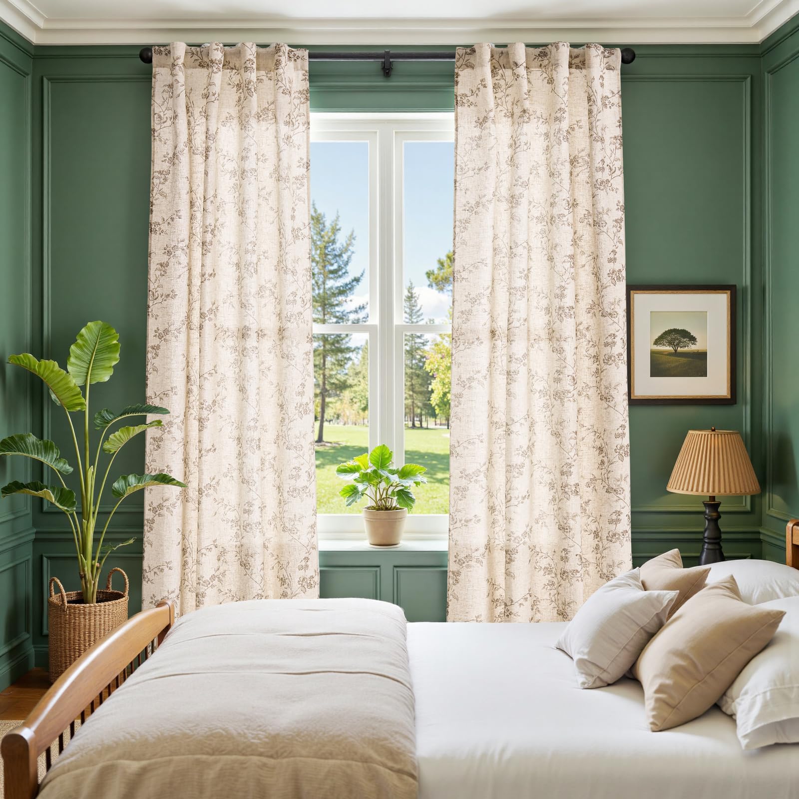 Jinchan linen texture fabric adds vintage warmth to living room spaces