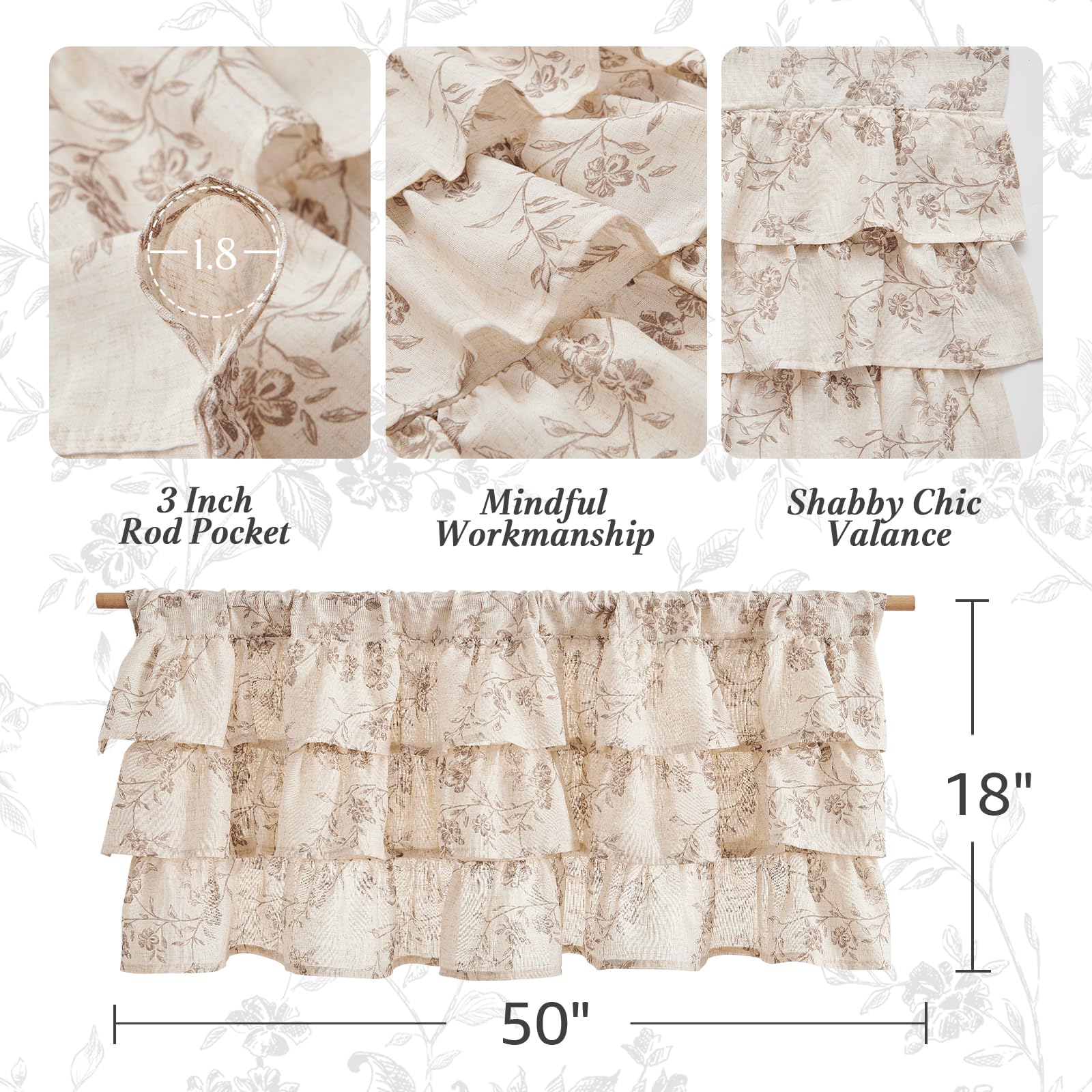 Jinchan living room setup enhances rustic-modern style with layered ruffles