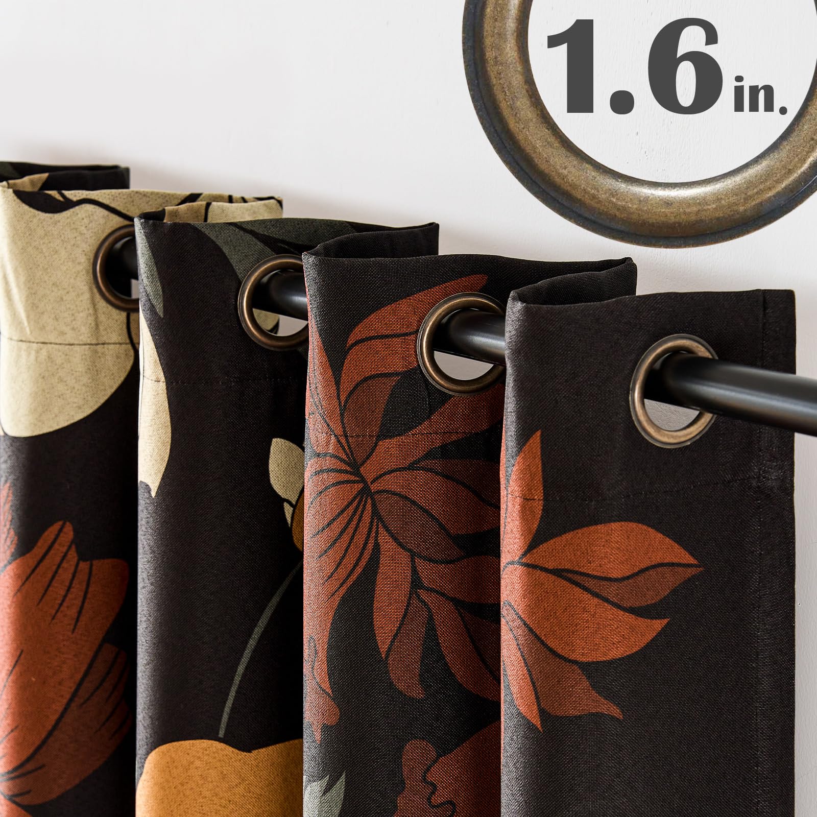 Jinchan Lora noise-reducing curtains help create a calmer room.