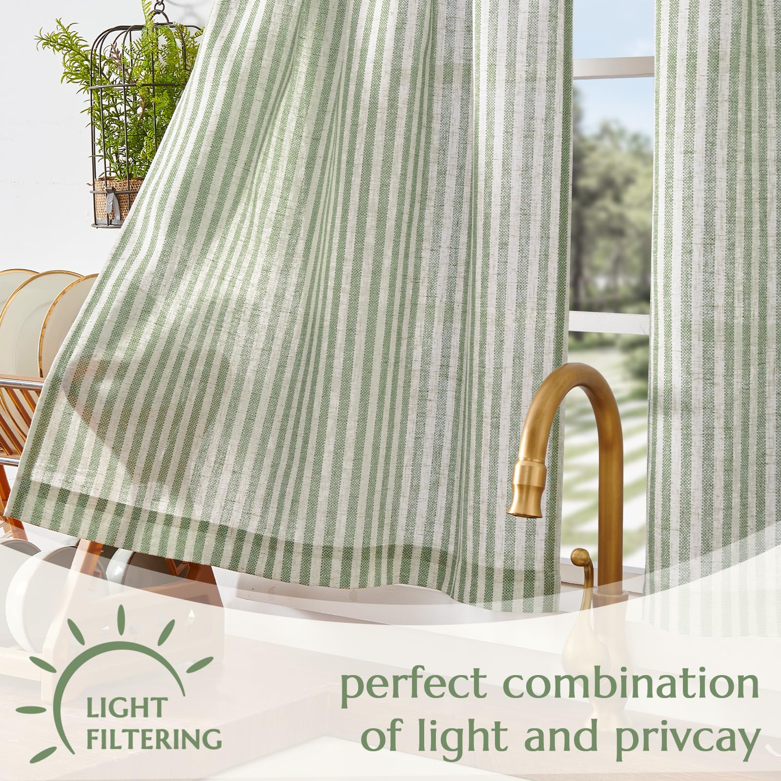 Jinchan small-window curtains provide privacy while letting in soft daylight.