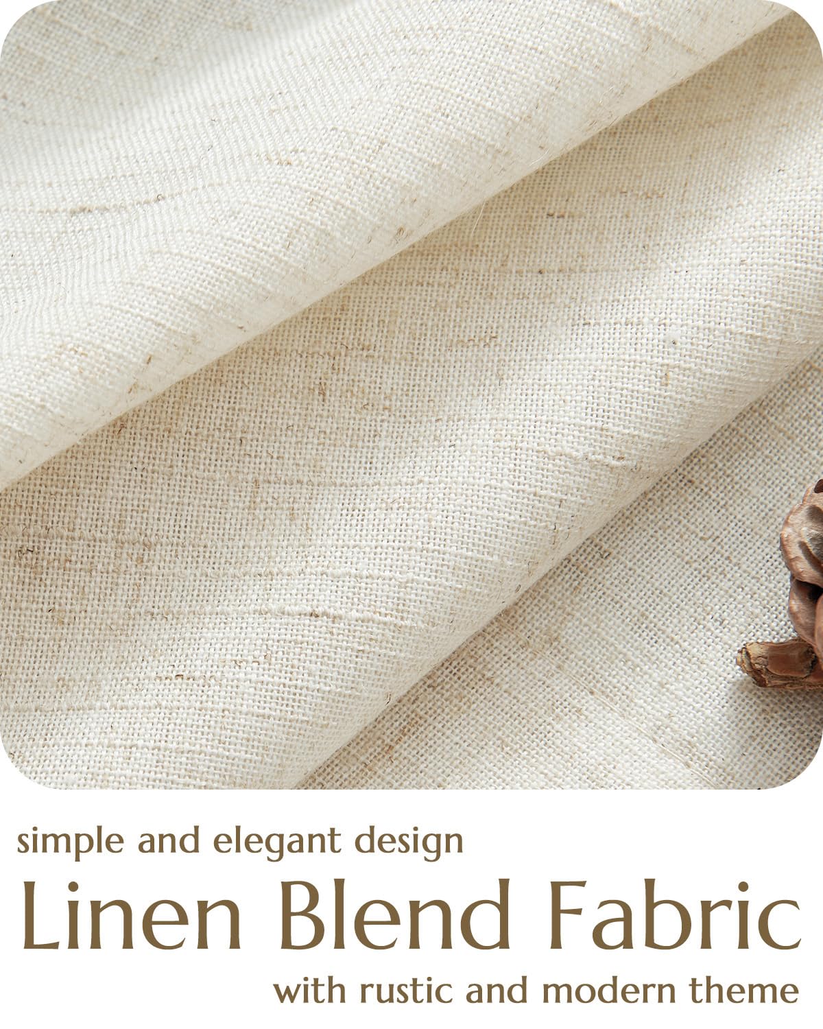 jinchan tie-top linen curtains easy-care design for busy homes