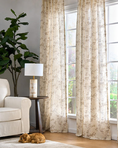 Jinchan two-panel set measures 100 by 84 inches.