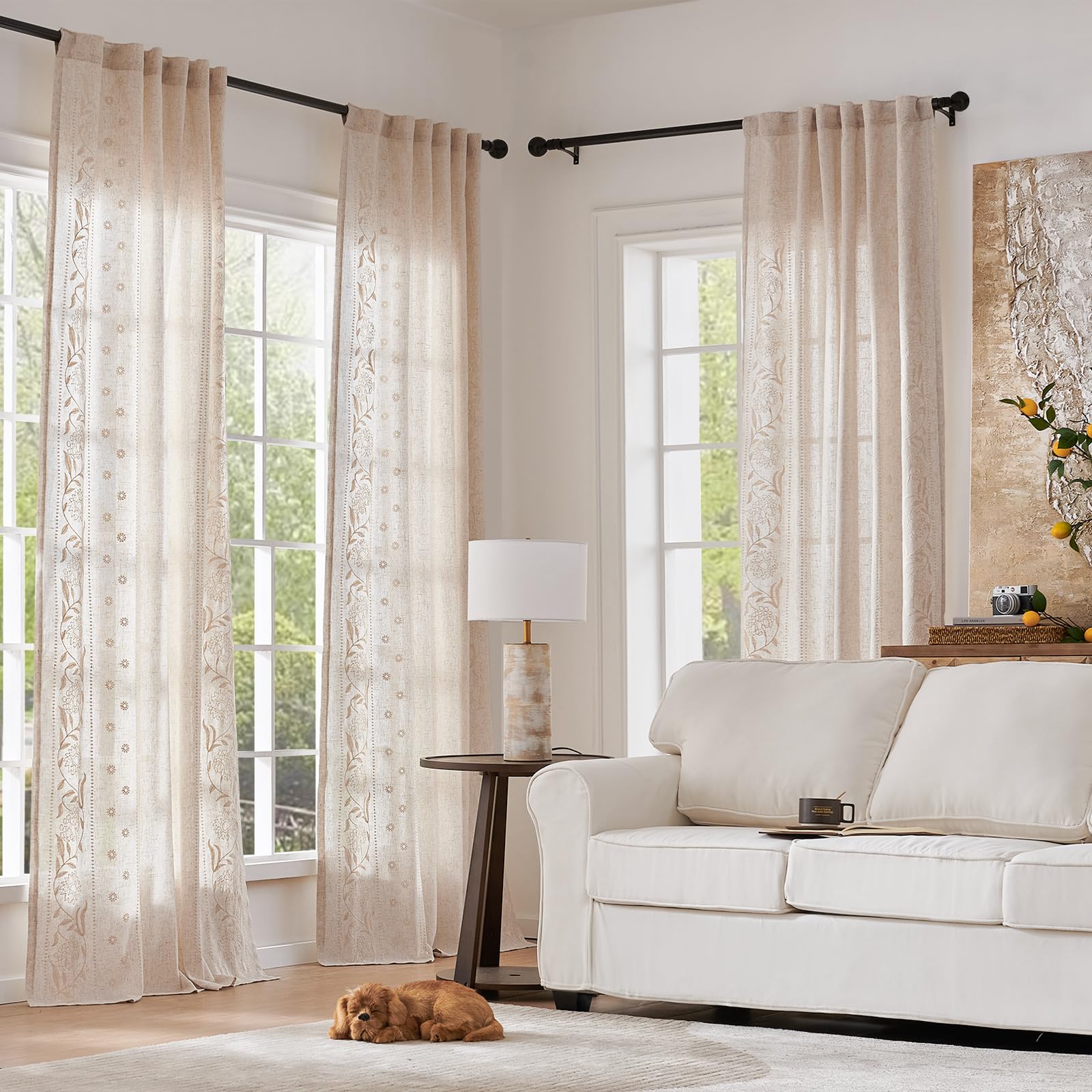 84-inch length Winslow curtains offering full coverage and graceful drape