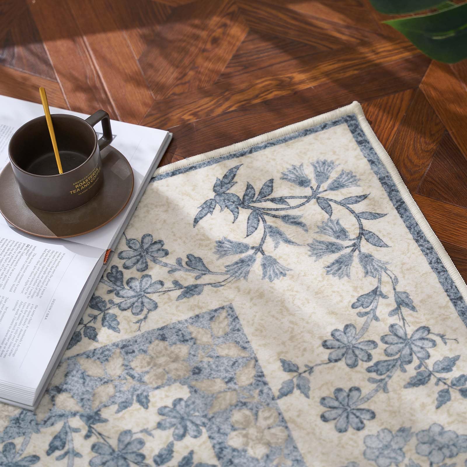 Jinchan Zenith Floral Runner washable design for quick refreshes