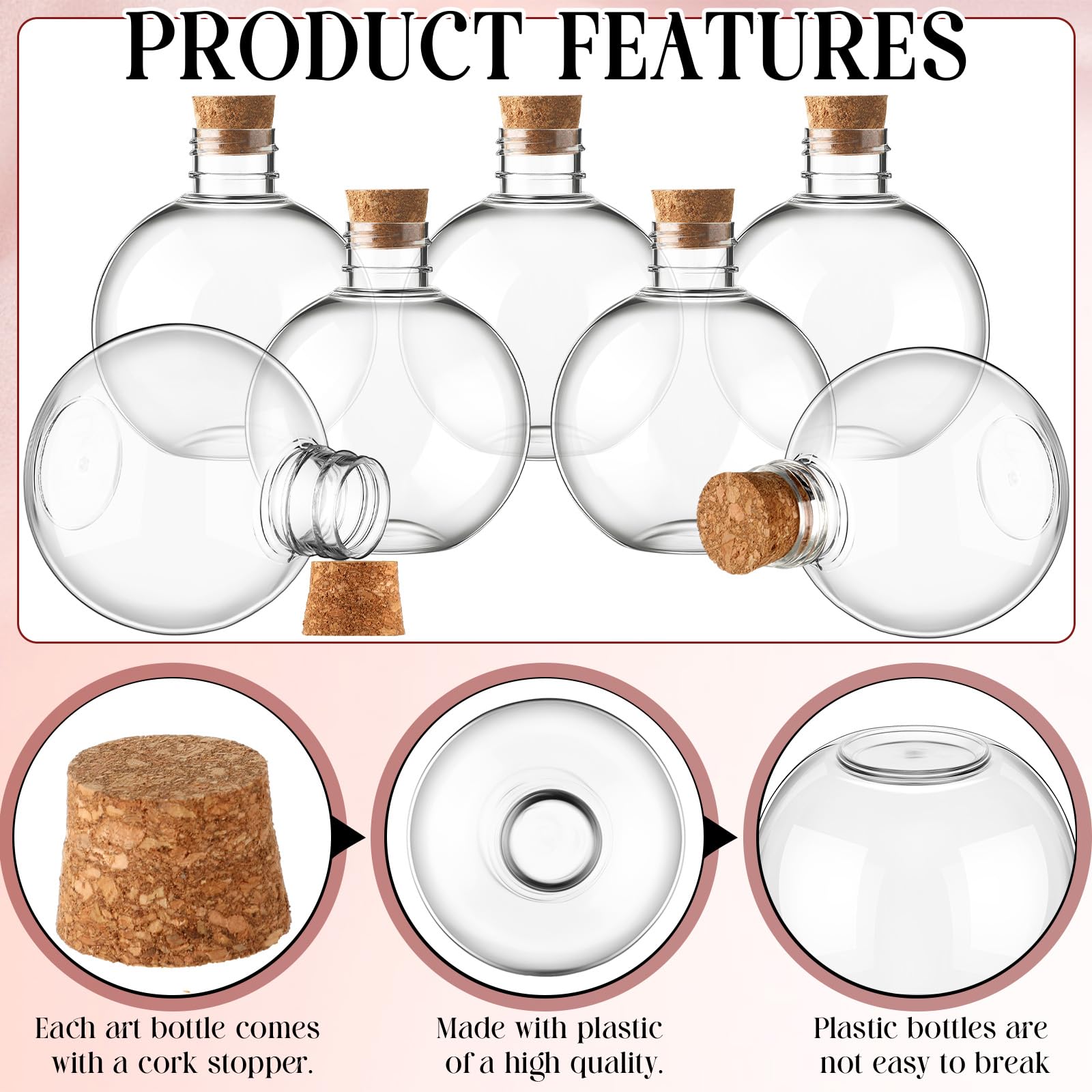 Jinei 15-piece bottle set with funnel enables mess-free filling.