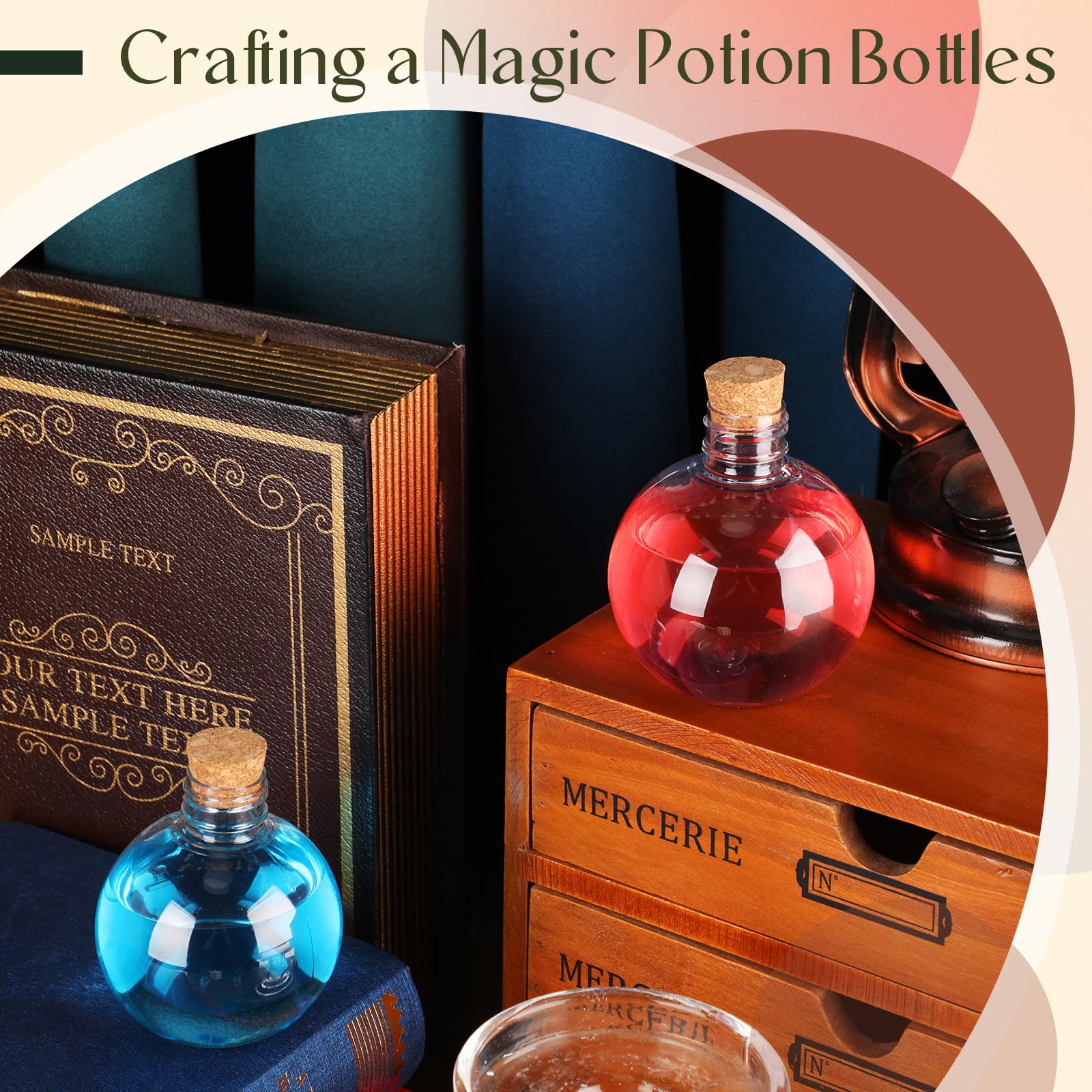 Jinei Christmas decor bottle perfect for holiday centerpieces and gifts.