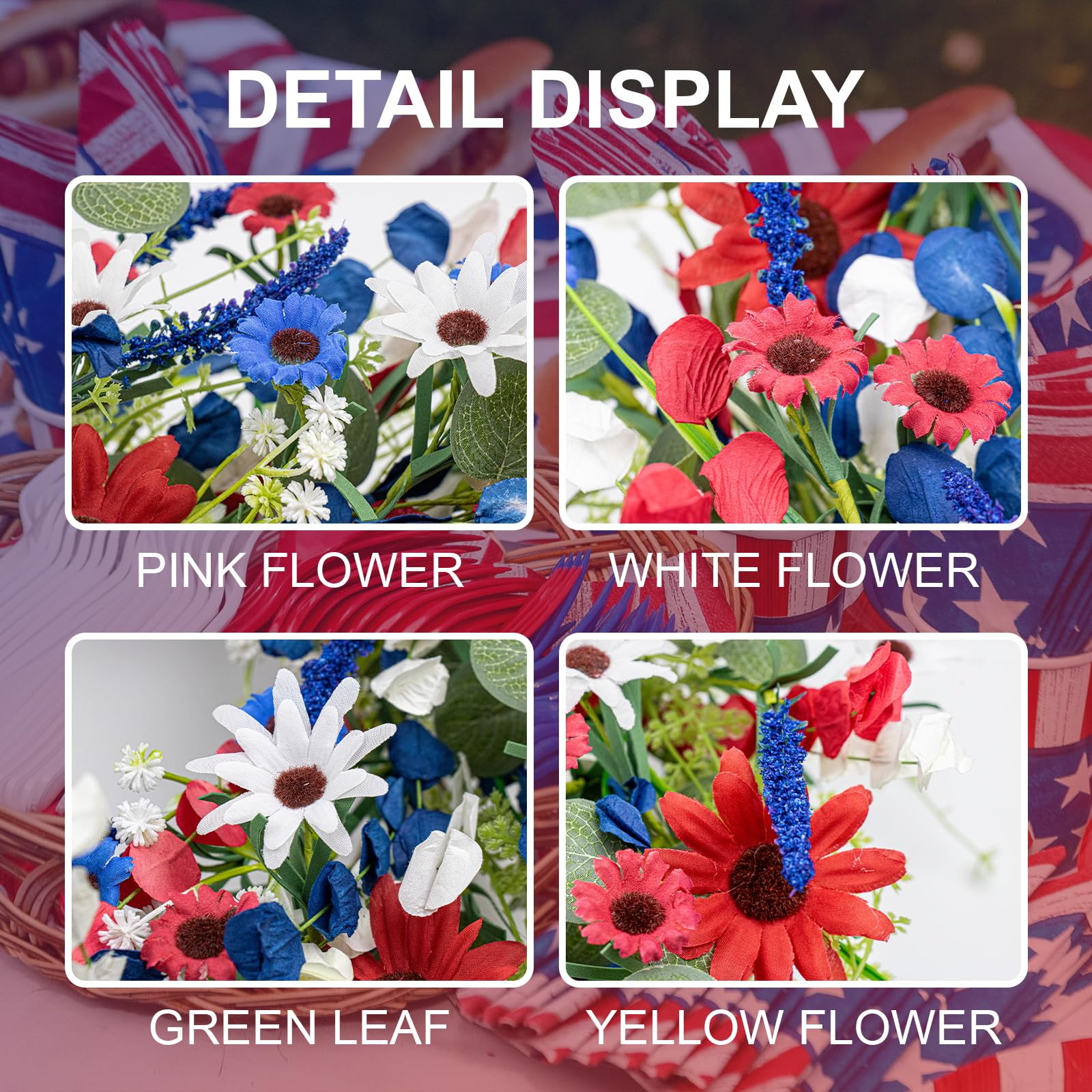 JINGHONG front-door patriotic decor for seasonal display.