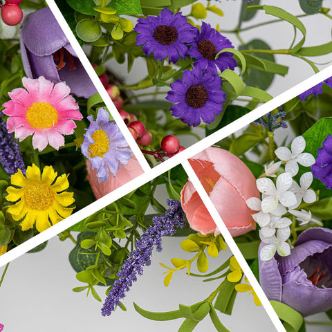 JINGHONG centerpiece arrangement with wreath showcases seasonal charm.