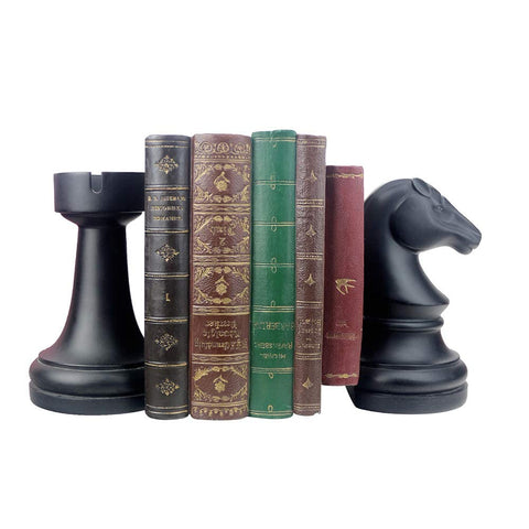 Jinhuoba chess bookends pair on desk organize books neatly