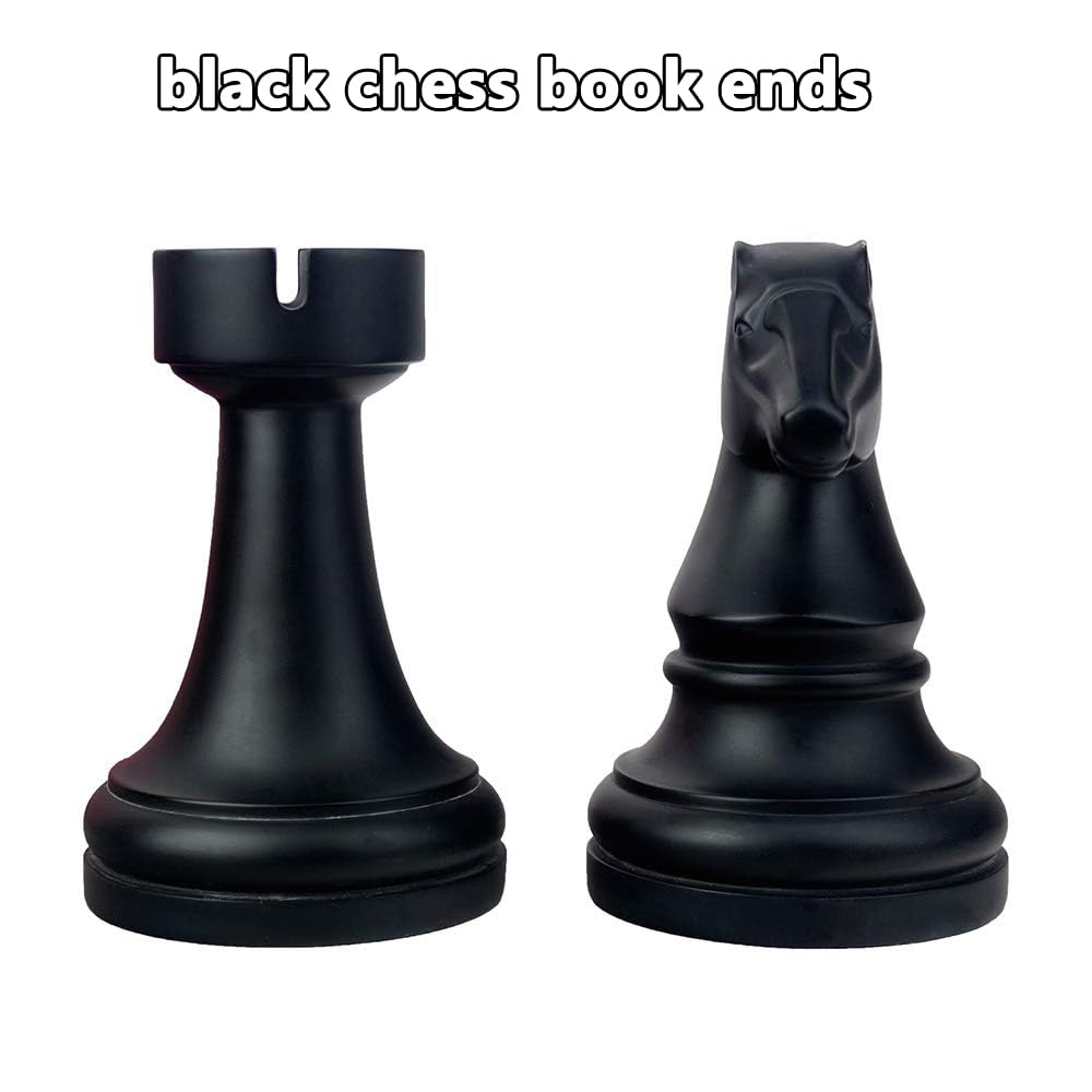 Jinhuoba chess bookends resin finish highlights durability