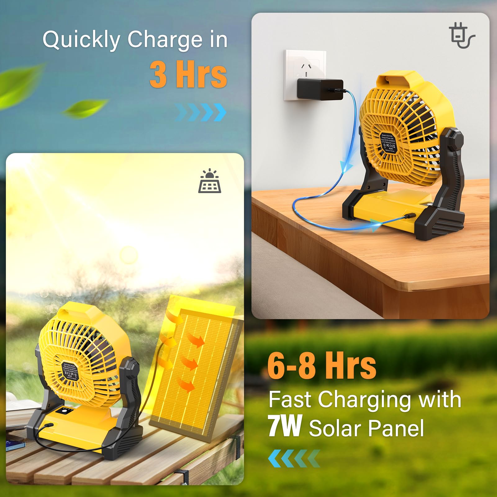 JINLICTE solar panel in sun powering the setup efficiently