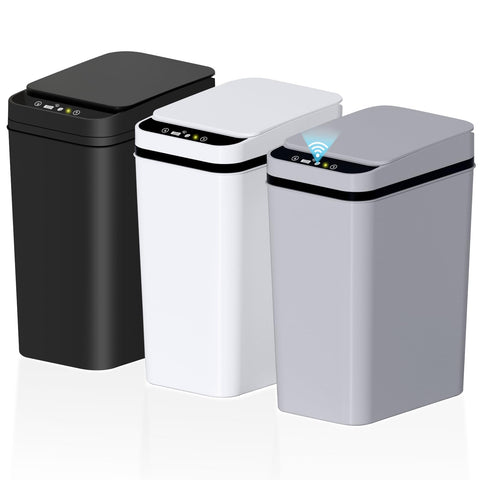 jinligogo 3Pack bathroom trash can with motion sensor lid for hands-free use