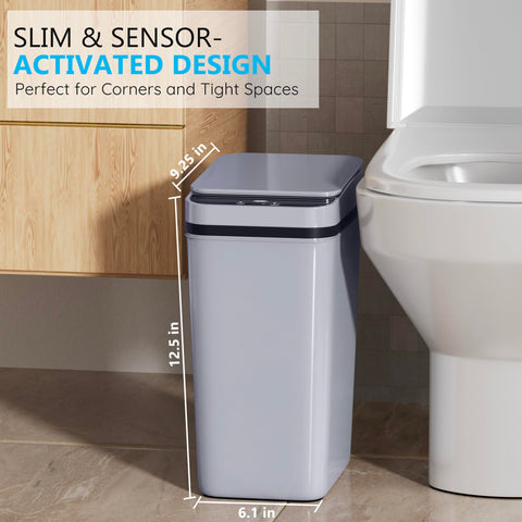 IPX5 waterproof ABS trash can resists moisture in busy bathrooms
