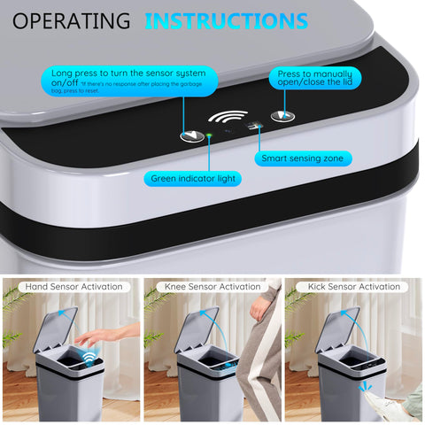 Slim-design trash bin fits narrow spaces without crowding counters or cabinets