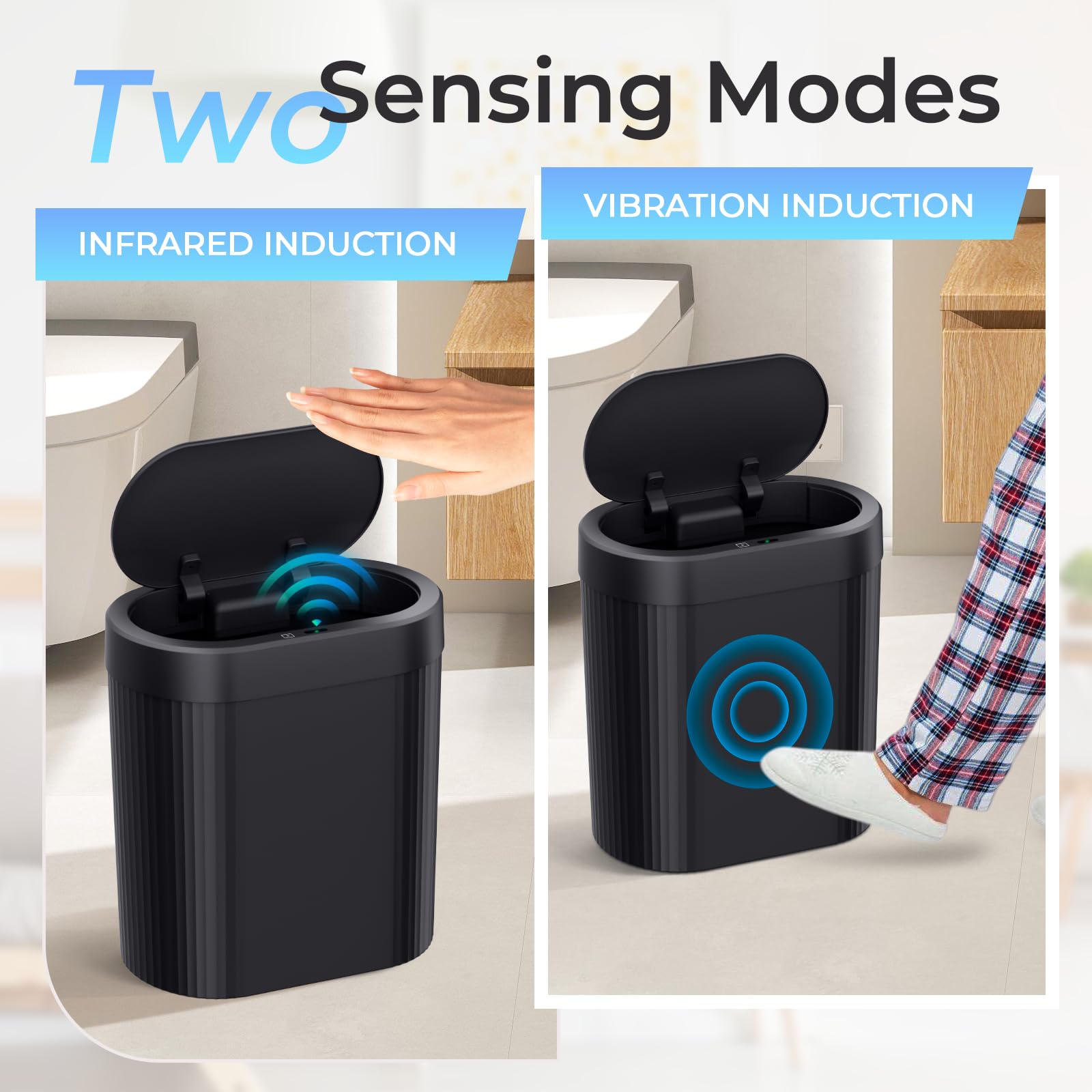 jinligogo quiet operation minimizes noise during lid movement.