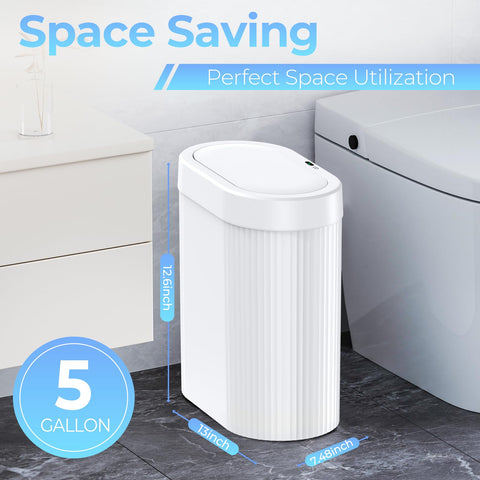 jinligogo slim design trash bin fits narrow spaces and under counters
