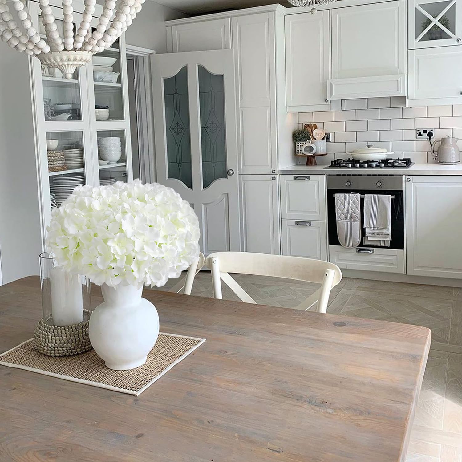 JINWOE home decor hydrangea for living rooms and dining areas