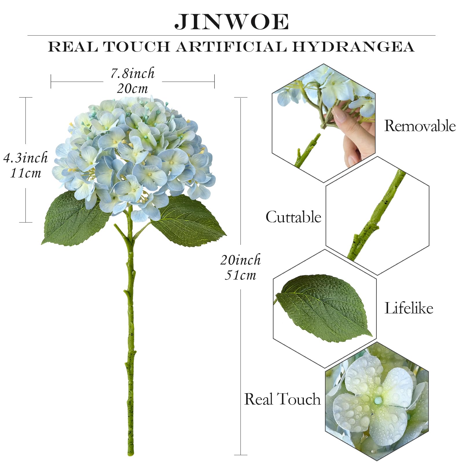 JINWOE home decor hydrangeas brighten living spaces with low-maintenance beauty.