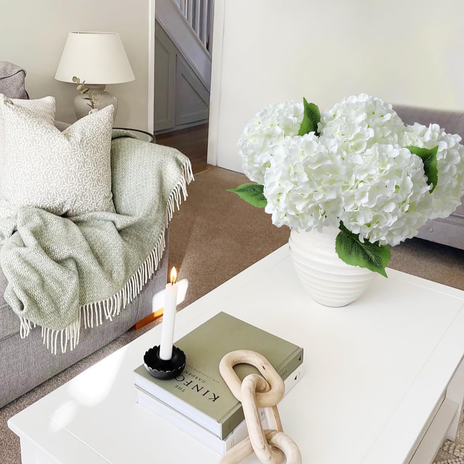 JINWOE large silk hydrangeas enable dramatic bouquet creation