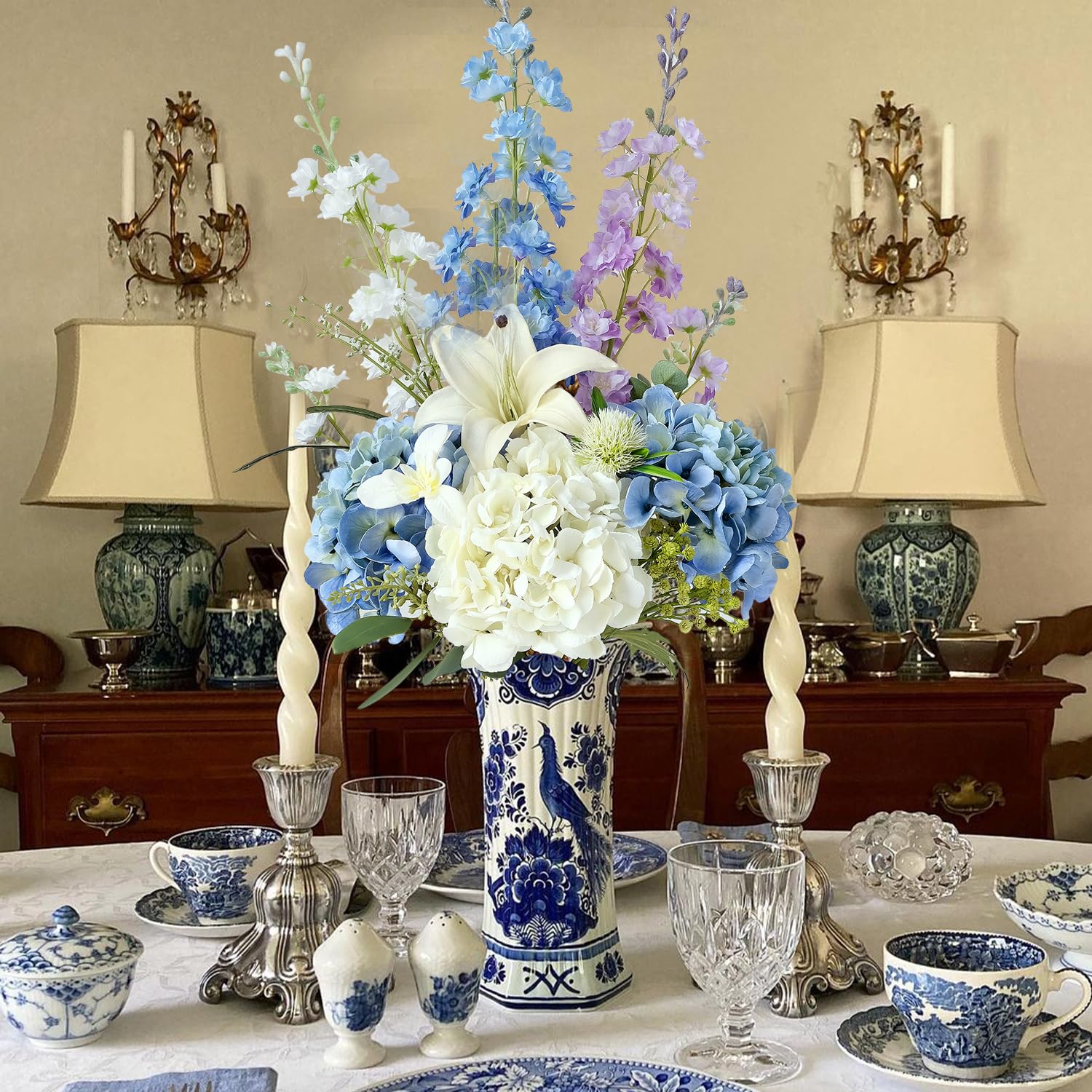 JINWOE hydrangea ensemble ideal for wedding centerpieces and festive tables