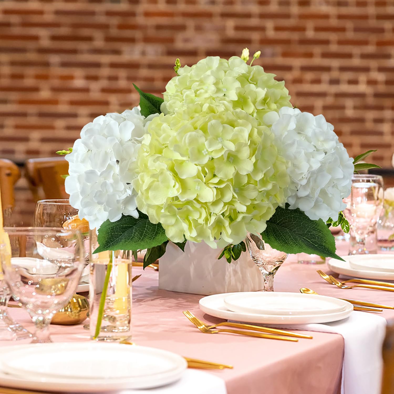 JINWOE wedding decor hydrangea for romantic tables