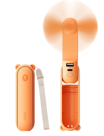 JISULIFE 3-in-1 handheld fan provides portable cooling on the go.