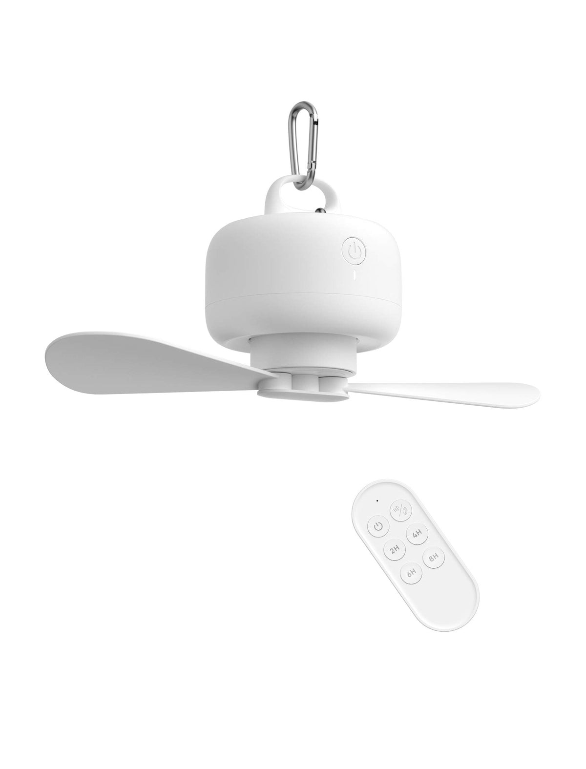 JISULIFE camping fan with hanging hook for tents and shelters