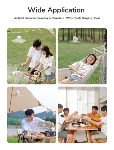 JISULIFE camping fan remote control for easy operation