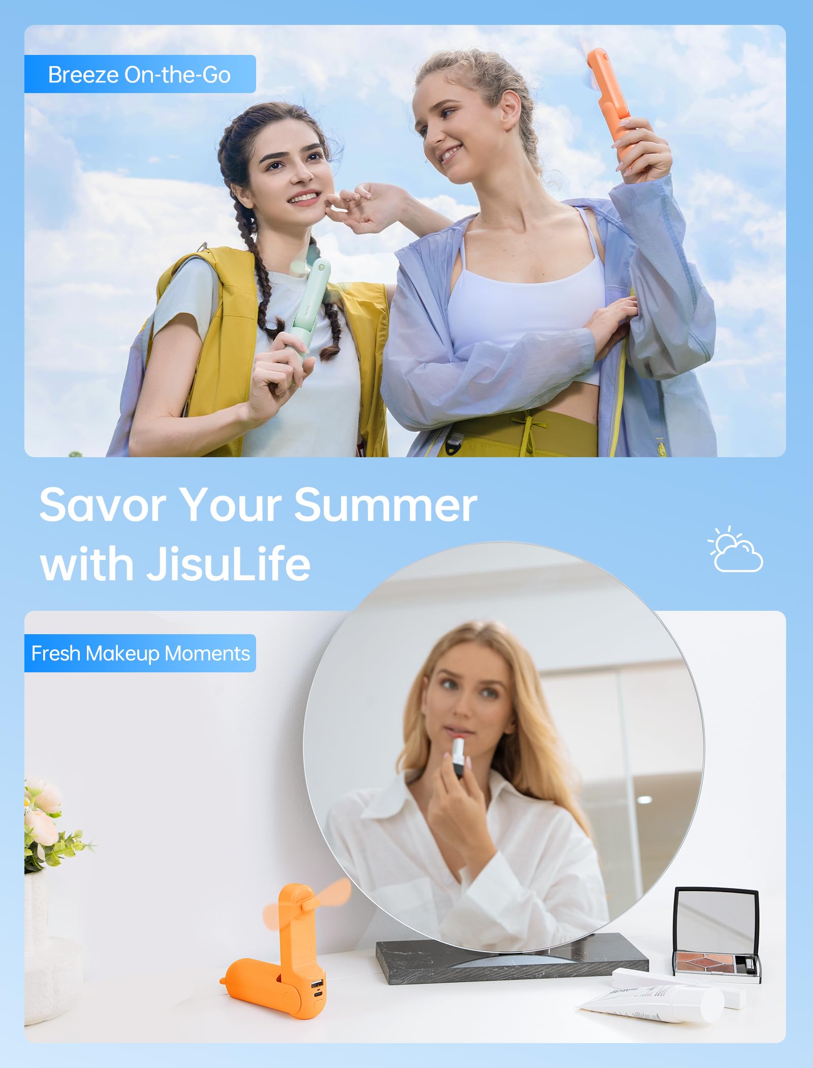 JISULIFE compact travel accessory fits any bag.