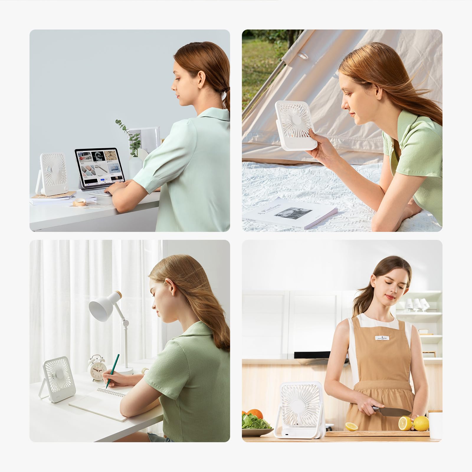 JISULIFE travel-friendly fan provides portable cooling on the go.
