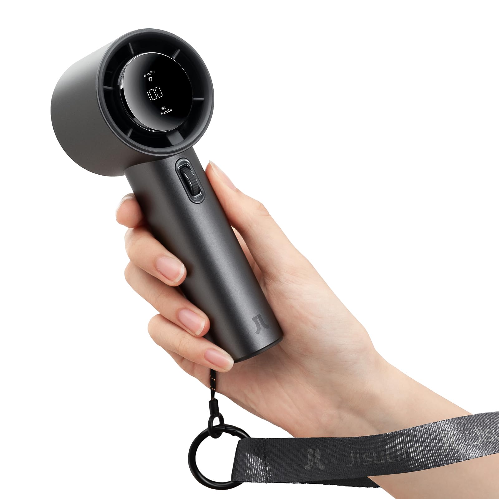 JISULIFE Pro1S front view with metal body for durable cooling