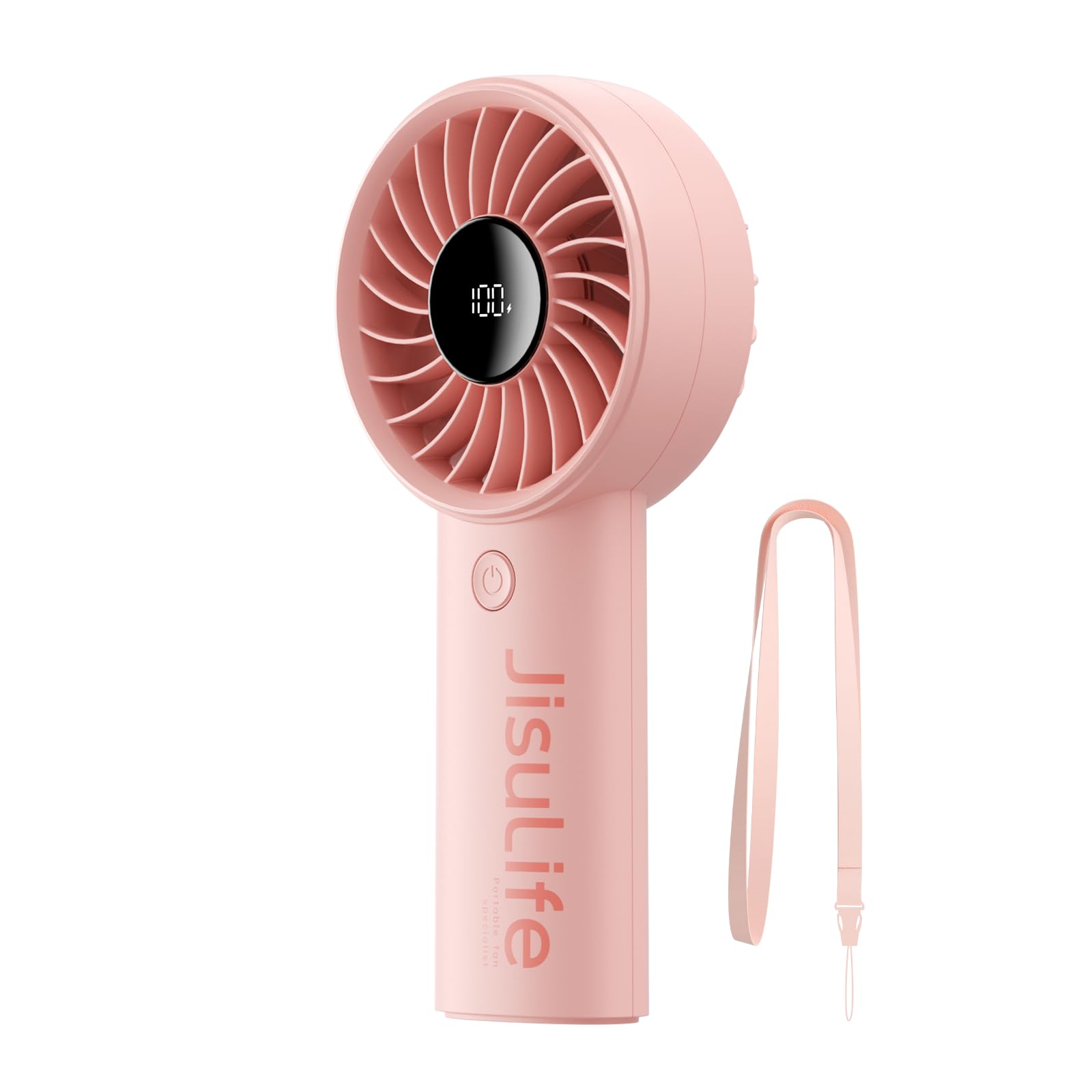 JISULIFE handheld fan with strong wind for outdoor cooling