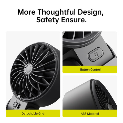 JISULIFE Life7 lightweight-handheld on-the-go keeps you cool.