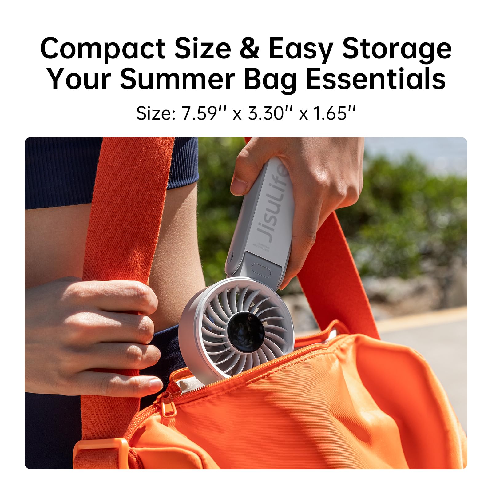 JISULIFE Life7 lightweight portable fan for daily carry.