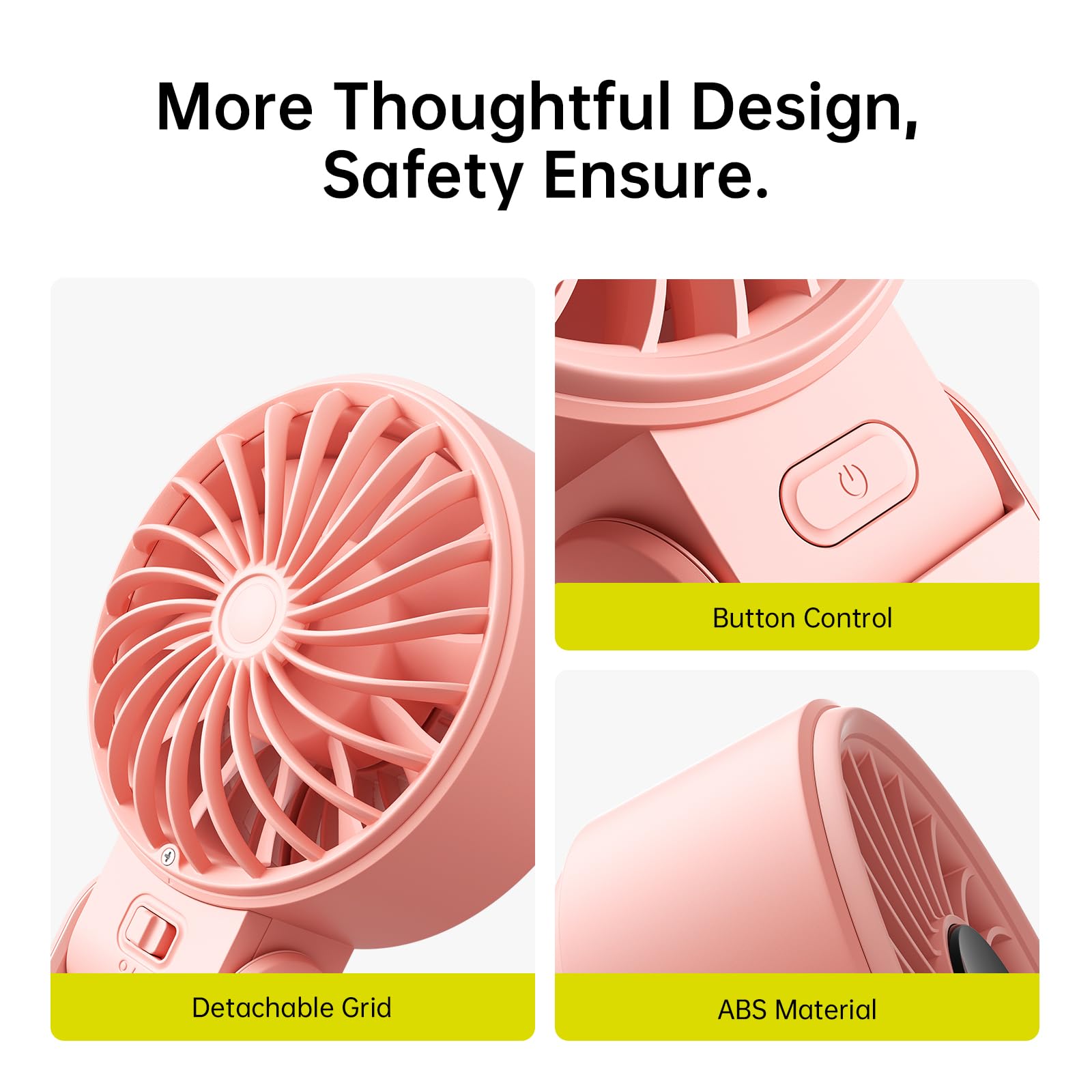 JISULIFE Life7 pink travel buddy for outdoor events and evenings.