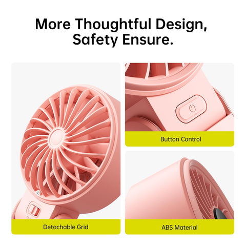 JISULIFE Life7 pink travel buddy for outdoor events and evenings.