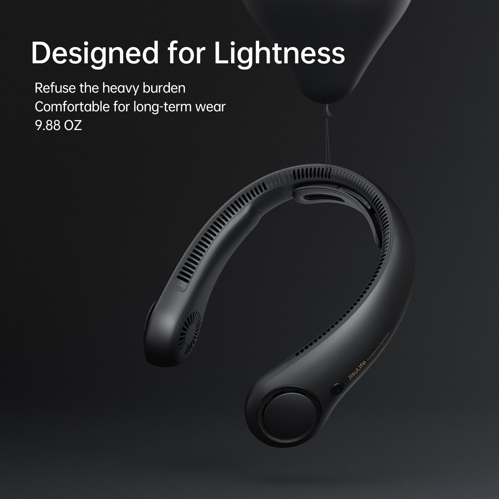 JISULIFE neck fan lightweight design for gym and travel