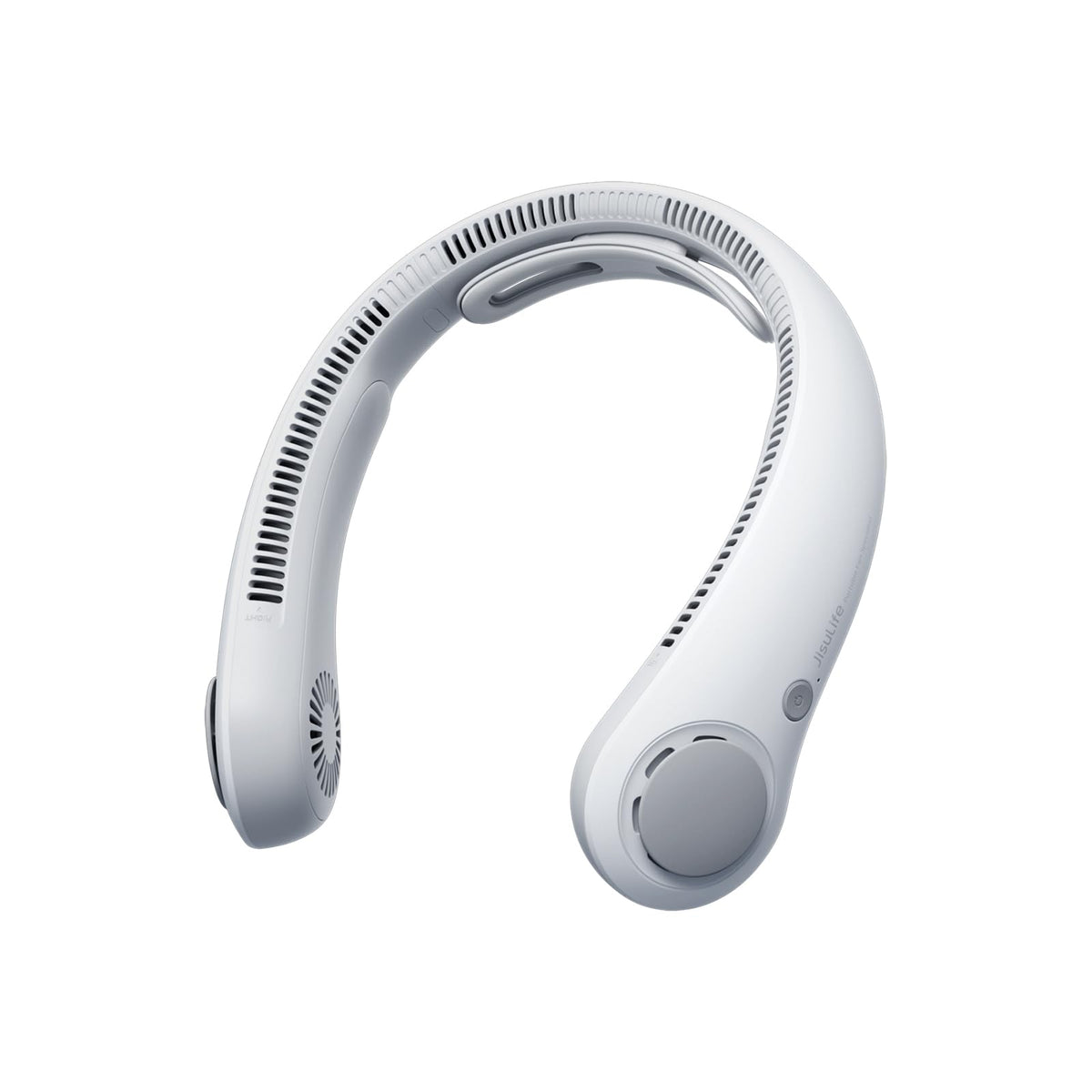 JISULIFE neck fan upgraded ergonomic design for all-day cooling.