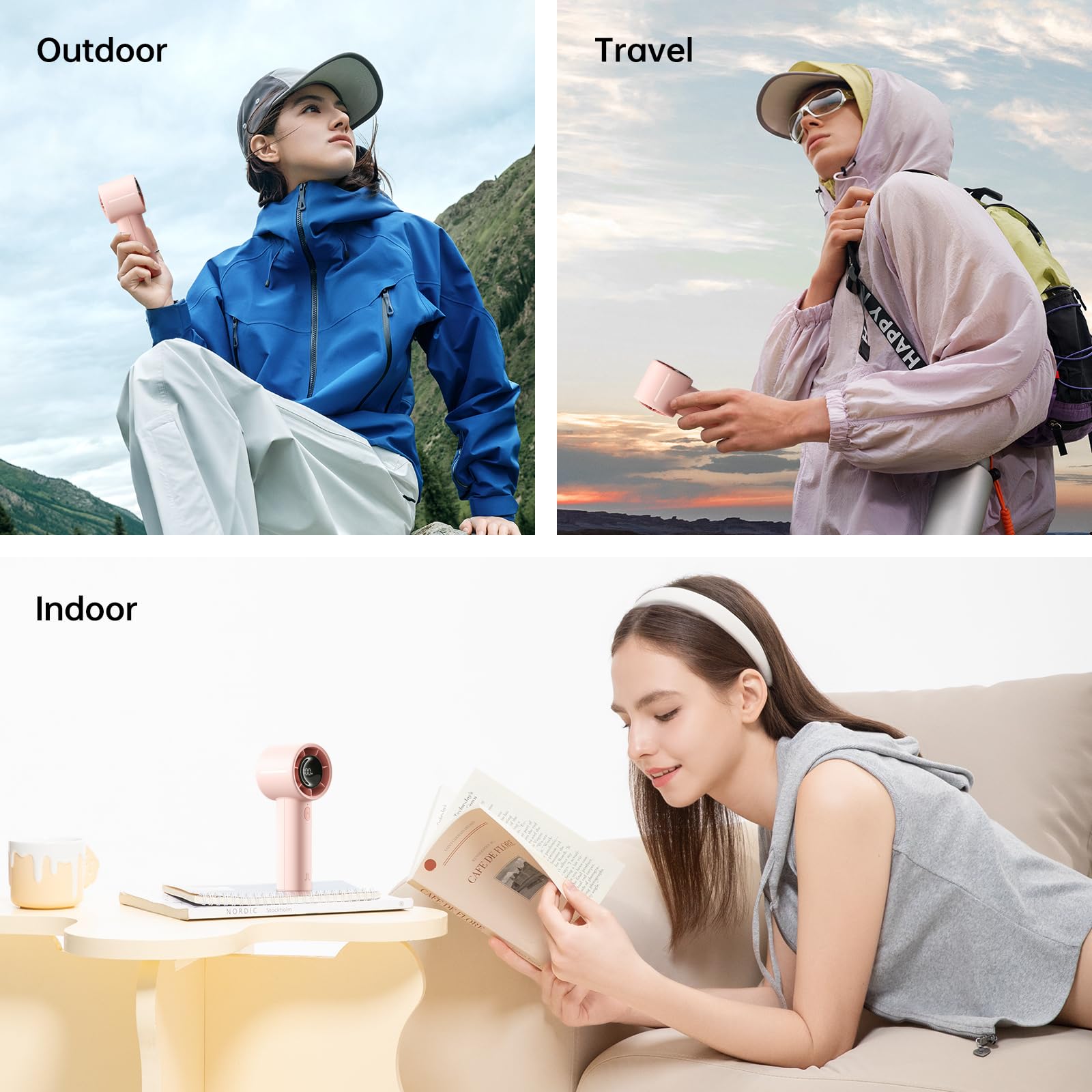 JISULIFE nine-blade quiet fan delivering steady airflow